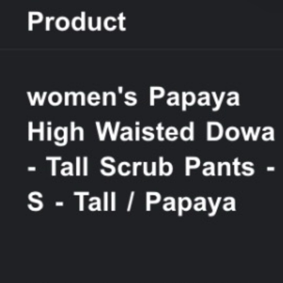 FIGS - Scrub SET- Papaya - Catarina Top (Small) - Dowa High Waisted (Small/Tall) - Picture 12 of 12